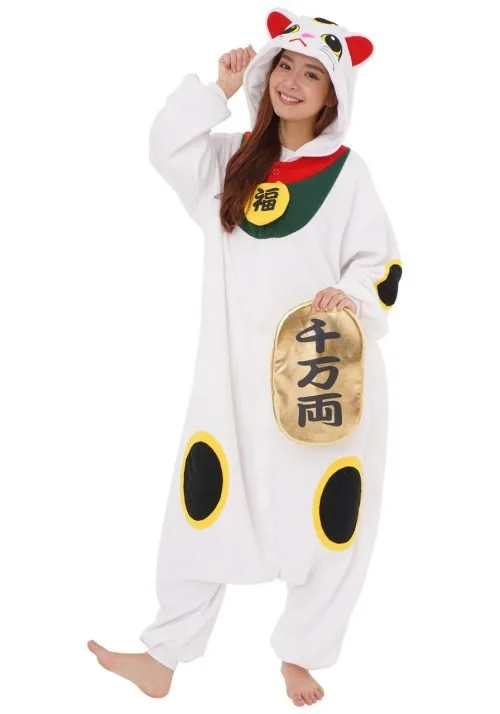 Lucky Cat Maneki Neko Onesie Kigurumi SAZAC