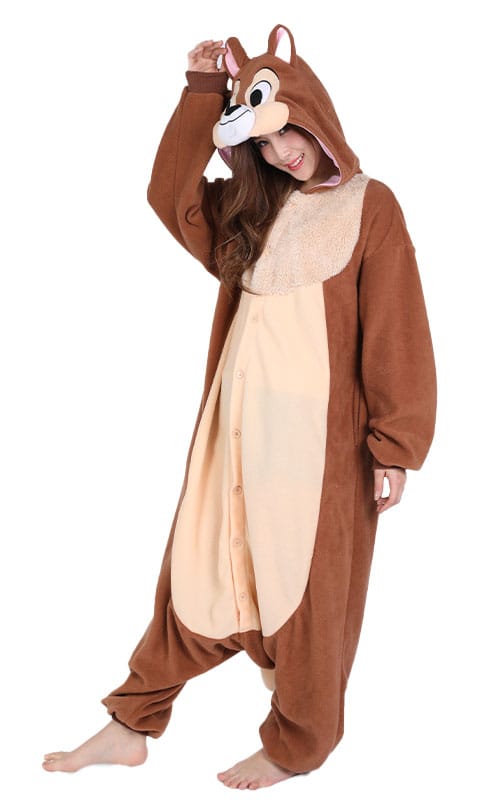 Alternative view of Chip ‘n’ Dale Squirrel Onesie Kigurumi SAZAC